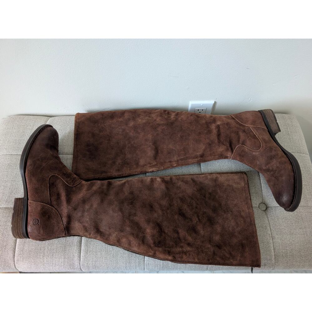 Born Borman Whiskey Barrel Knee high leather boots size 9.5 - Picture 4 of 7